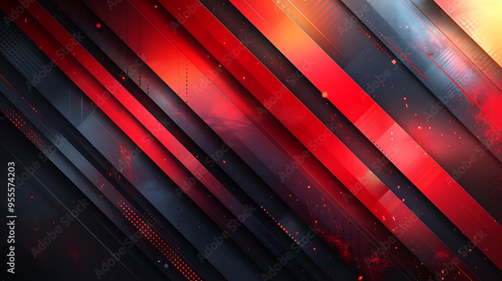 Abstract red and black background with diagonal lines and a blurred, glowing effect. Abstract red and black background with diagonal lines and a blurred, glowing effect.