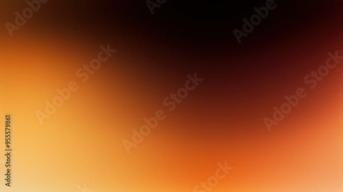 Gold amber background. Brown and red texture. Copper and black gradient. Blurred hot banner. photo