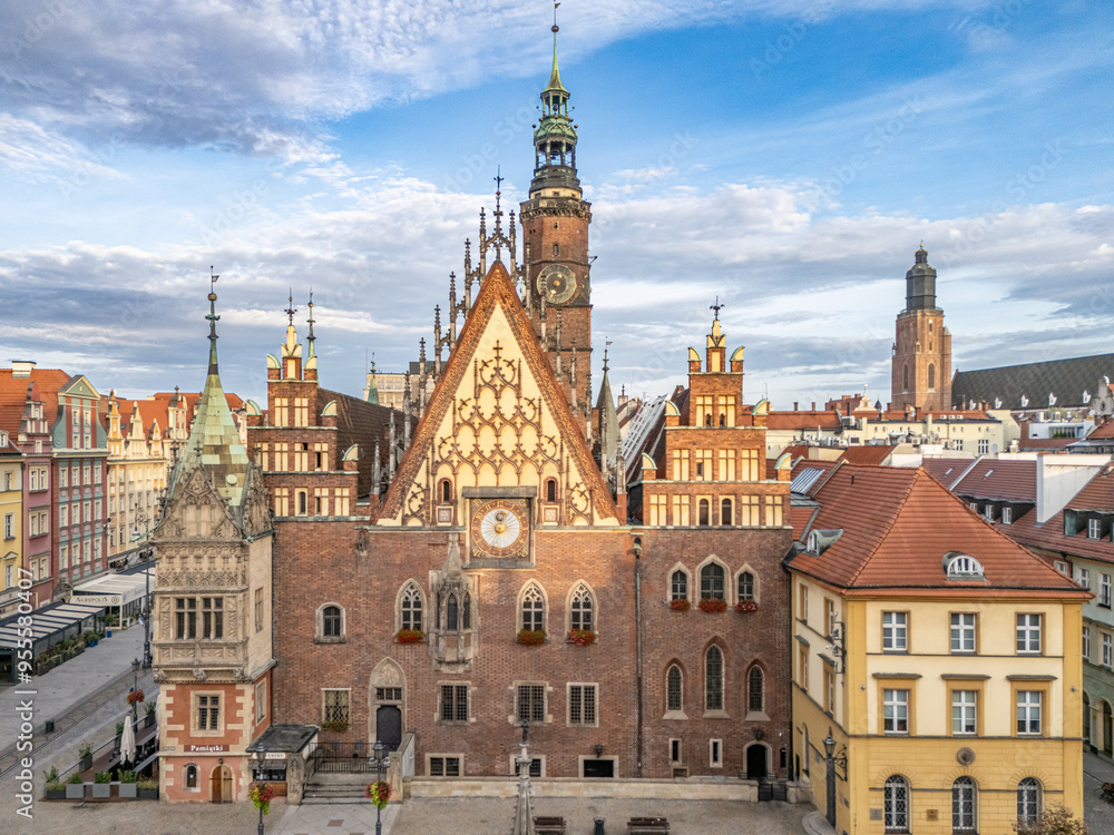 Fototapeta premium Wrocław widziany z lotu ptaka