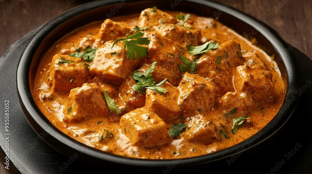 Studio shot of cheese tikka masala Studio shot of cheese tikka masala