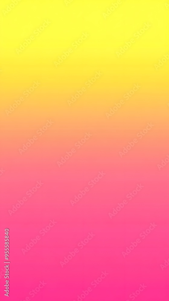 Obraz premium Yellow and Pink Gradient, Abstract Image, Texture, Pattern Background, Wallpaper, Cover and Screen for Smartphone, PC, Laptop, 9:16 and 16:9 Format