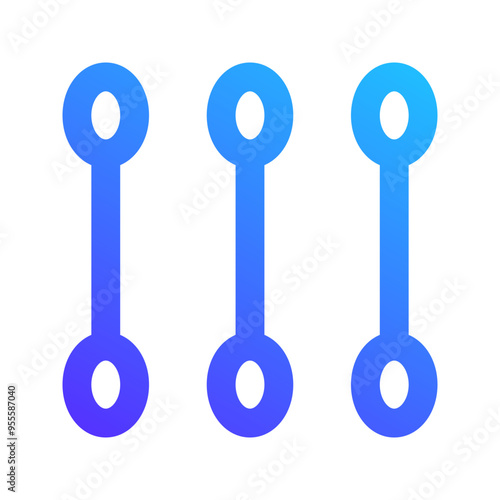 cotton swab gradient icon