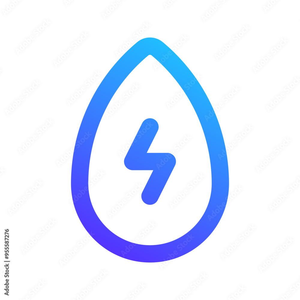 hydro power gradient icon hydro power gradient icon