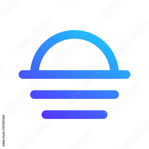 sunset gradient icon