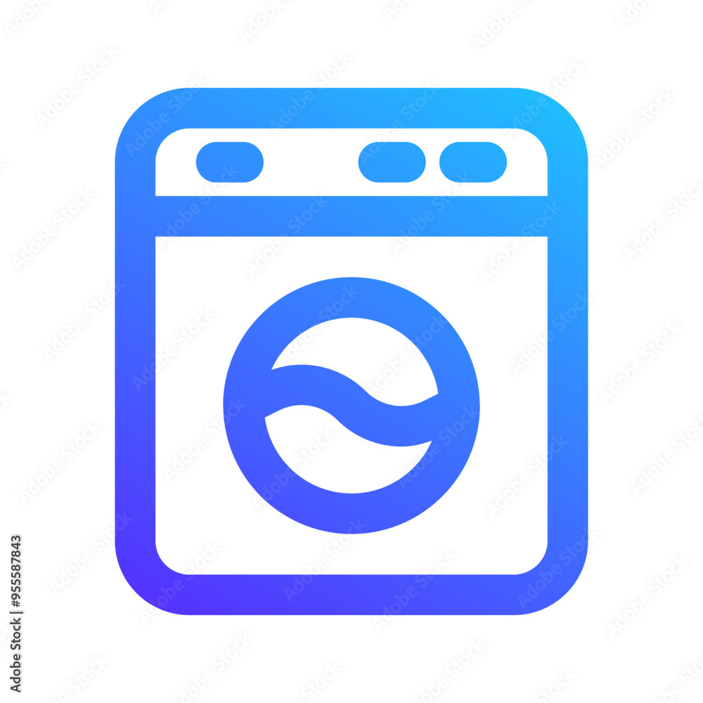 washing machine gradient icon washing machine gradient icon