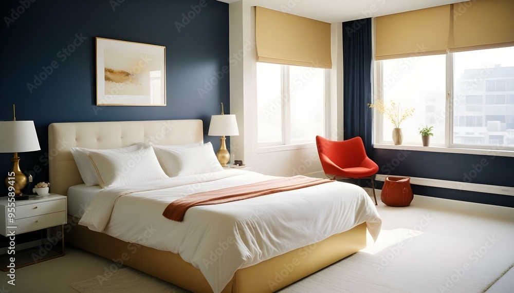 Photo interior modern design room 3d illustration Photo interior modern design room 3d illustration