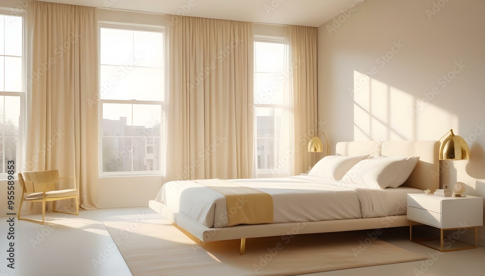 Photo interior modern design room 3d illustration Photo interior modern design room 3d illustration