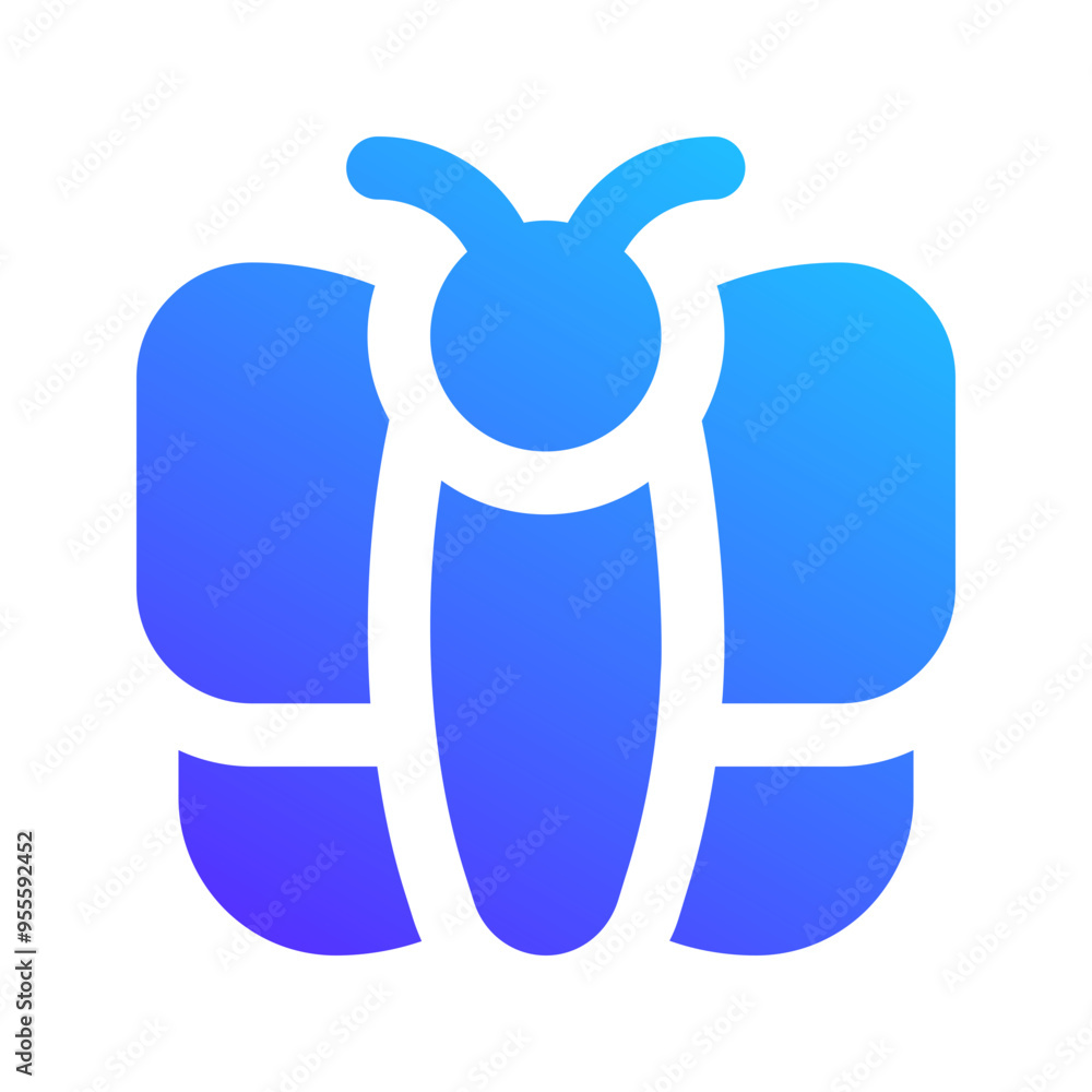 butterfly gradient fill icon butterfly gradient fill icon