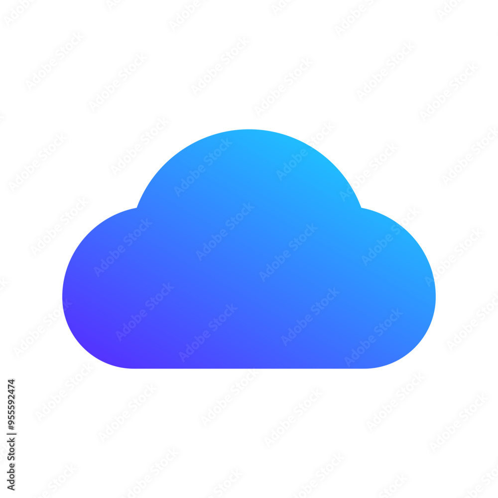 cloud gradient fill icon cloud gradient fill icon