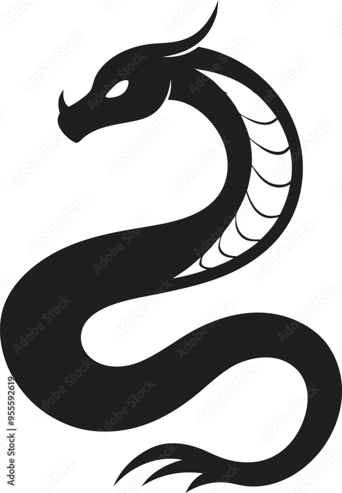 Black snake silhouette vector art illustration, snake silhouette, Black snake silhouette vector art illustration, snake silhouette,