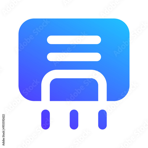 hand dryer gradient fill icon
