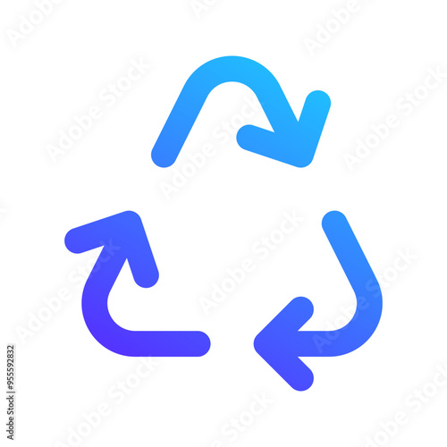 recycle gradient fill icon