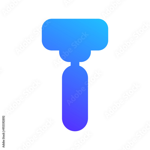 shaver gradient fill icon