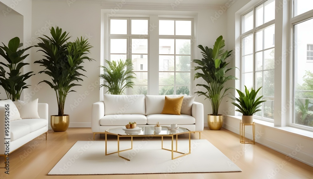 Photo interior modern design room 3d illustration Photo interior modern design room 3d illustration