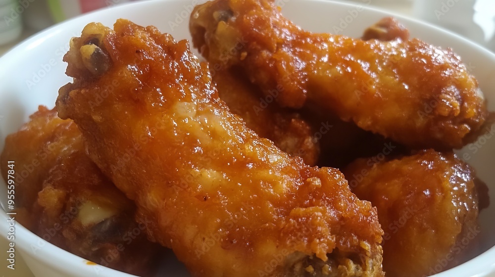 Crispy spicy chicken wings