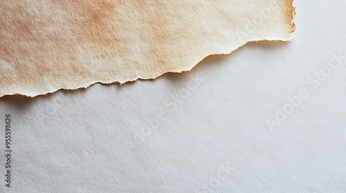 A sheet of watercolor paper with a slightly dampened surface, highlighting the subtle texture and absorbency of the material. photo