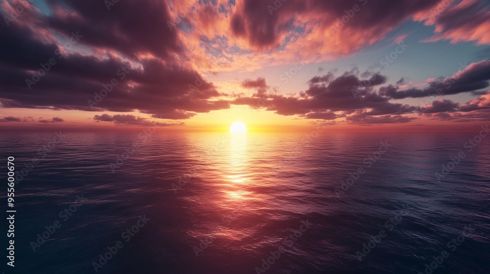 Gorgeous Sunset Over the Sea Gorgeous Sunset Over the Sea