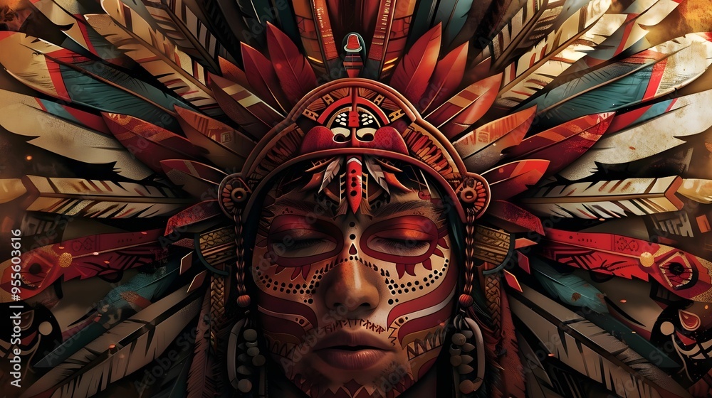 AZTEC CONCEPT ILLUSTRATION AZTEC CONCEPT ILLUSTRATION