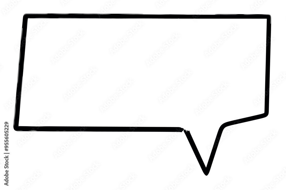 Hand drawn grunge speech bubble, doodle scribble thought balloon Hand drawn grunge speech bubble, doodle scribble thought balloon