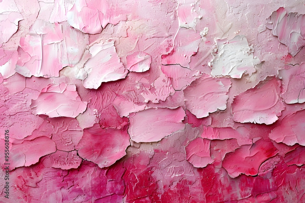 Abstract Pink Textured Artwork with Layered Paint Effects Abstract Pink Textured Artwork with Layered Paint Effects