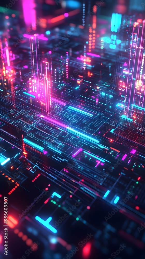 Futuristic Website Architecture Modular 3D Structures Luminous Data Pathways Holographic Interfaces Futuristic Website Architecture Modular 3D Structures Luminous Data Pathways Holographic Interfaces