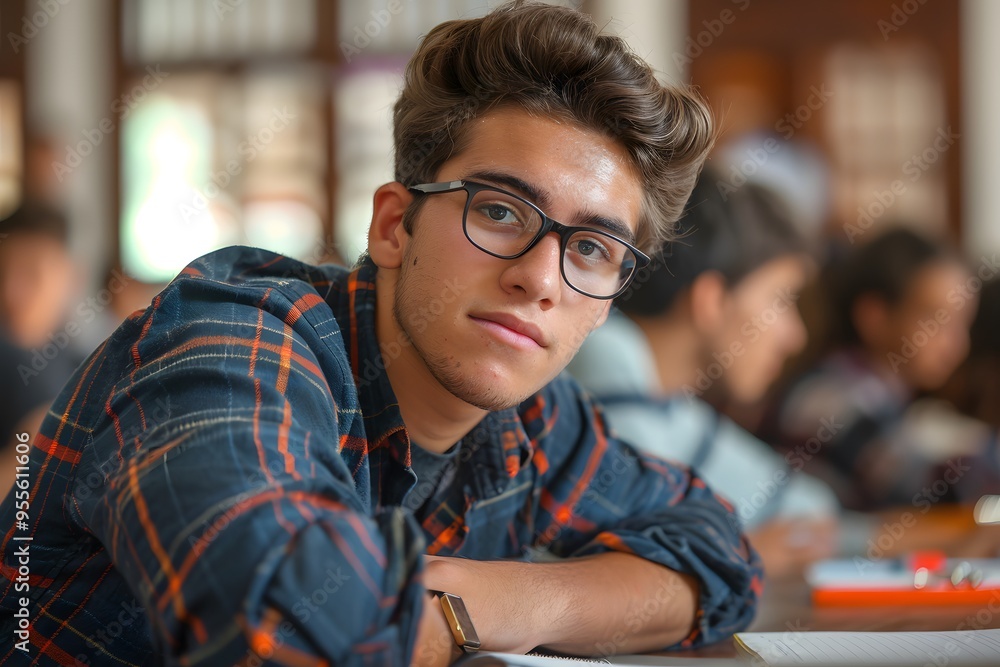 Thoughtful Student Engaged in Learning Environment Thoughtful Student Engaged in Learning Environment