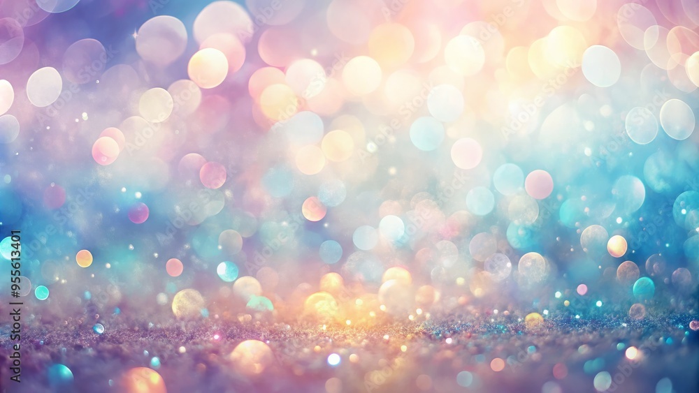 Abstract Background Image With Soft Pastel Colors And Shimmering Bokeh Effect, Resembling A Dreamy Watercolor Painting. Abstract Background Image With Soft Pastel Colors And Shimmering Bokeh Effect, Resembling A Dreamy Watercolor Painting.