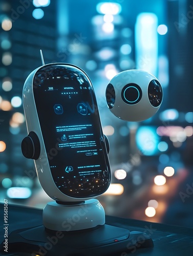 Intelligent Chatbot Assistant Engaging with Customers on a Modern Web Platform photo