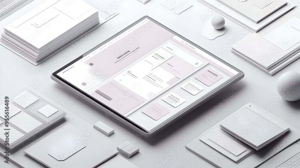Minimalist Architectural Wireframe for Intuitive Website Navigation and UI Design Minimalist Architectural Wireframe for Intuitive Website Navigation and UI Design