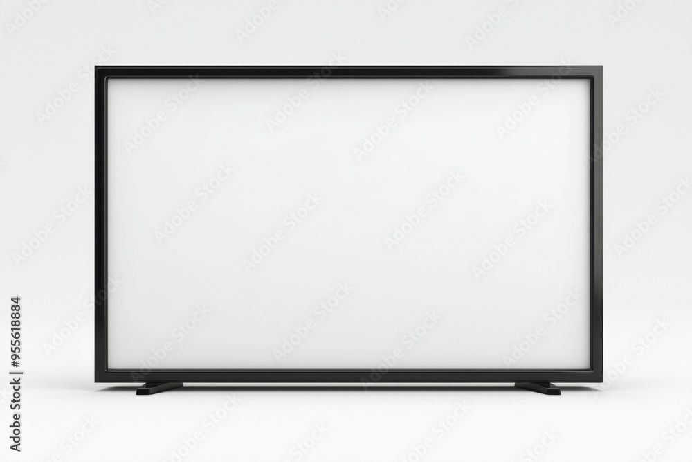 TV screen mockup on isolated background created with Generative AI TV screen mockup on isolated background created with Generative AI