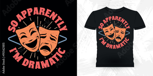 Funny Theater Director Retro Vintage Theater T-shirt Design
