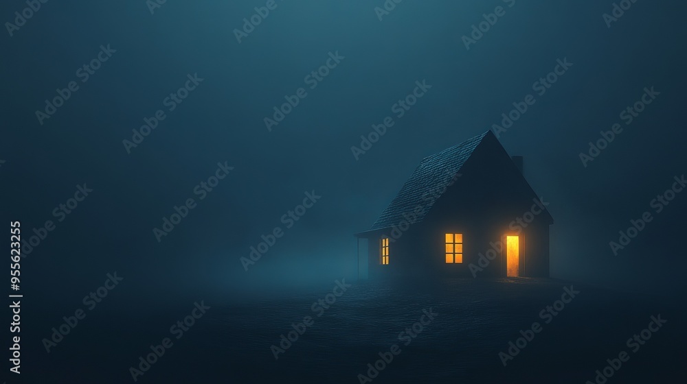 House in Solitude Place for Text House in Solitude Place for Text