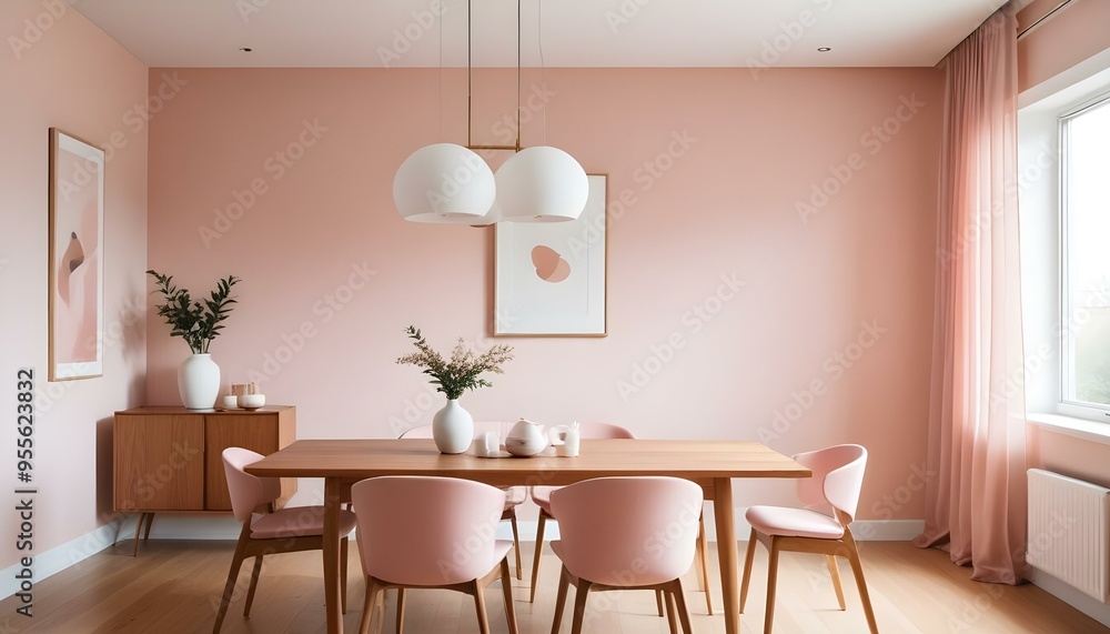 Fototapeta premium Photo interior modern design room 3d illustration