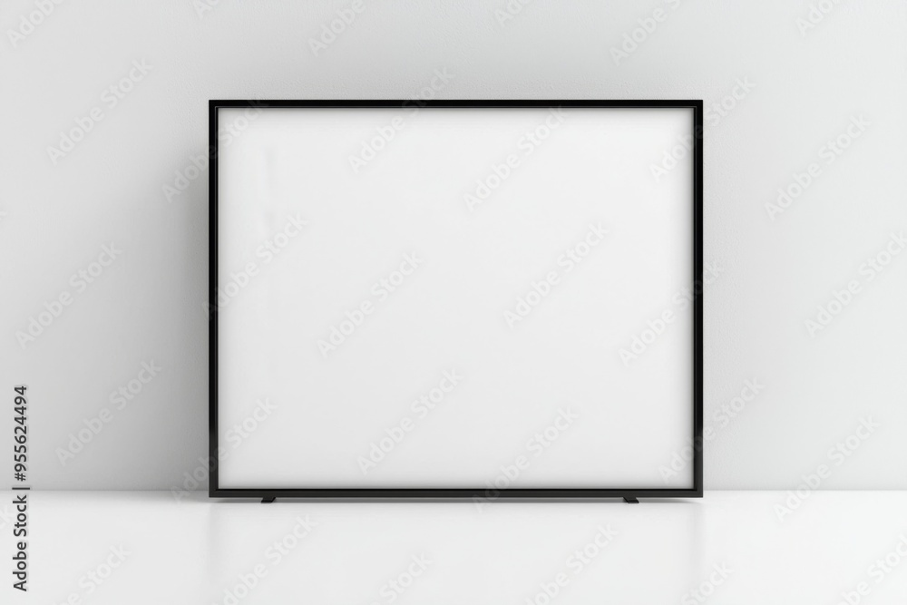 TV screen mockup on isolated background created with Generative AI TV screen mockup on isolated background created with Generative AI