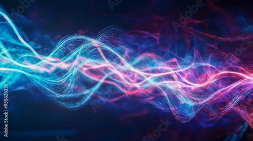 Wallpaper Mural abstract image of how electricity moves through cables Torontodigital.ca