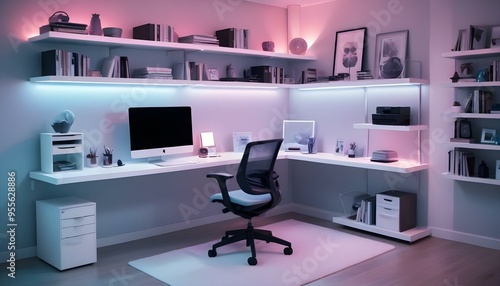 Wallpaper Mural Photo interior modern design room 3d illustration Torontodigital.ca