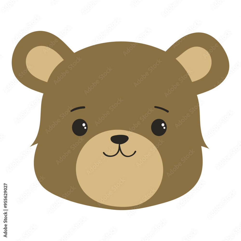 Bear animal flat illustration Bear animal flat illustration
