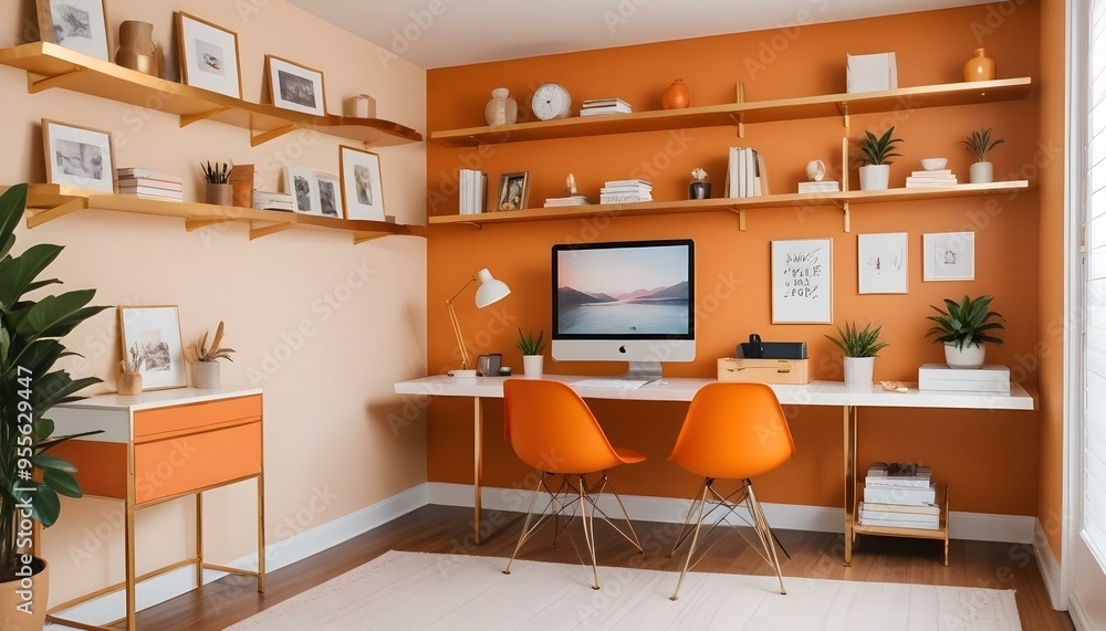 Fototapeta premium Photo interior modern design room 3d illustration