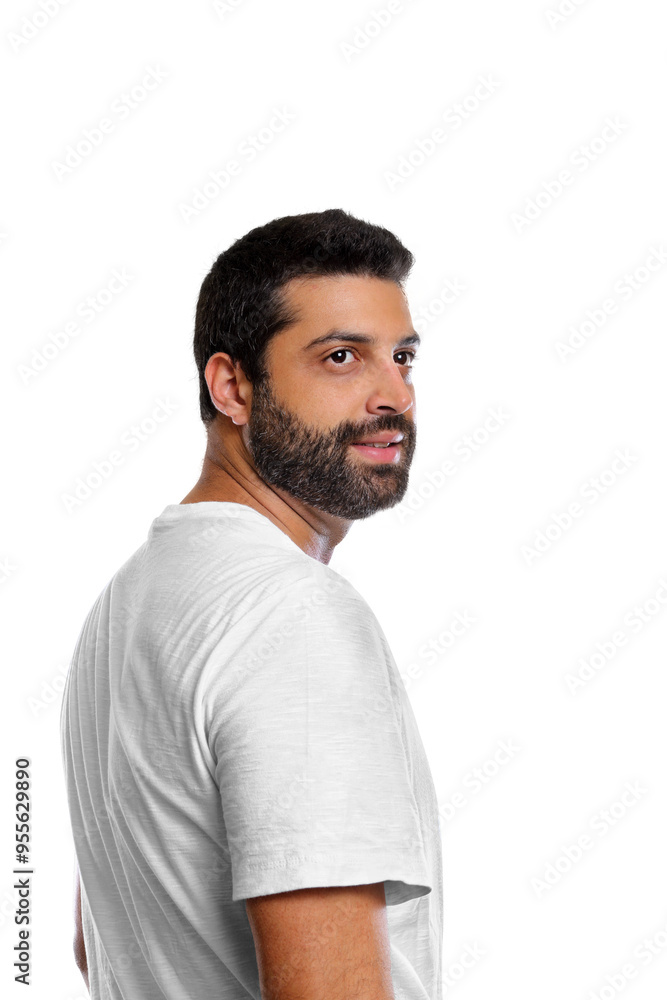 young brazilian model posing on neutral background young brazilian model posing on neutral background
