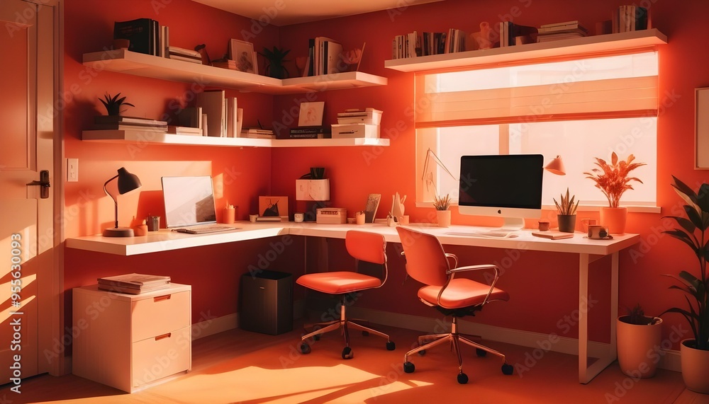 Photo interior modern design room 3d illustration Photo interior modern design room 3d illustration