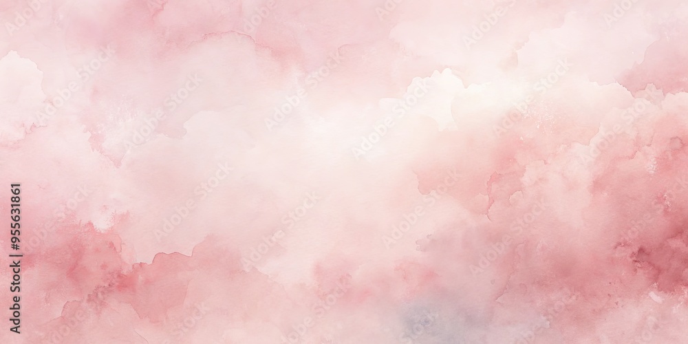 Soft, whimsical pastel pink watercolor background with delicate texture and subtle gradient, evoking a sense of serene Soft, whimsical pastel pink watercolor background with delicate texture and subtle gradient, evoking a sense of serene