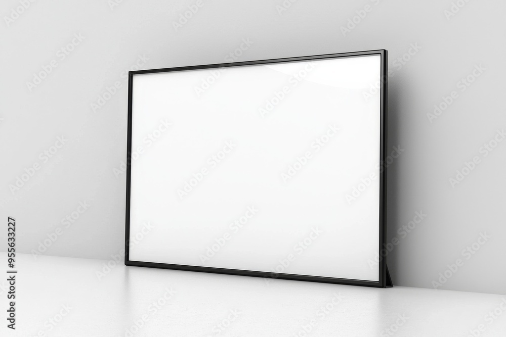 TV screen mockup on isolated background created with Generative AI TV screen mockup on isolated background created with Generative AI
