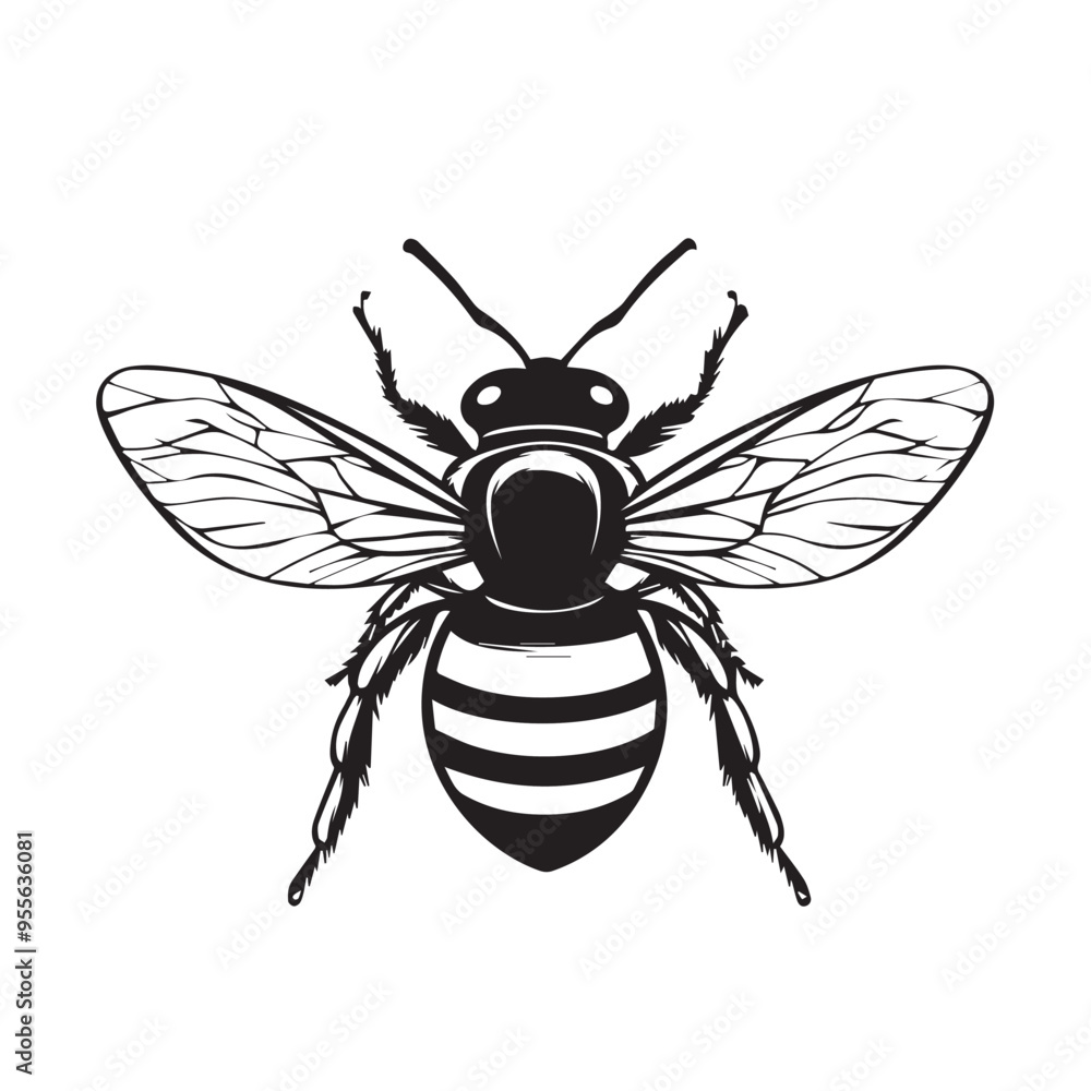 Bee in cartoon, doodle style . Image for t-shirt, web, mobile apps and ui. Isolated 2d vector illustration in logo, icon, sketch style, Eps 10, black and white. AI Generative Bee in cartoon, doodle style . Image for t-shirt, web, mobile apps and ui. Isolated 2d vector illustration in logo, icon, sketch style, Eps 10, black and white. AI Generative