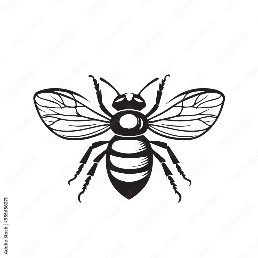 Bee in cartoon, doodle style . Image for t-shirt, web, mobile apps and ui. Isolated 2d vector illustration in logo, icon, sketch style, Eps 10, black and white. AI Generative Bee in cartoon, doodle style . Image for t-shirt, web, mobile apps and ui. Isolated 2d vector illustration in logo, icon, sketch style, Eps 10, black and white. AI Generative