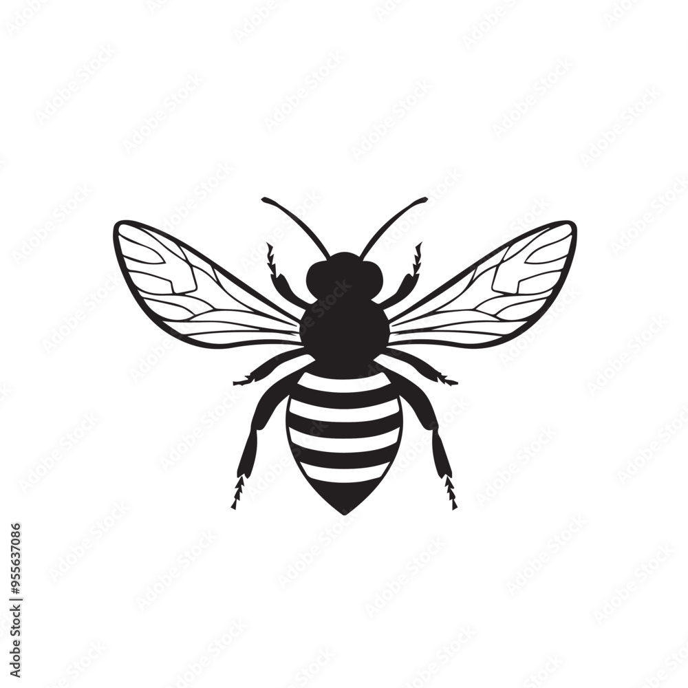 Bee in cartoon, doodle style . Image for t-shirt, web, mobile apps and ui. Isolated 2d vector illustration in logo, icon, sketch style, Eps 10, black and white. AI Generative Bee in cartoon, doodle style . Image for t-shirt, web, mobile apps and ui. Isolated 2d vector illustration in logo, icon, sketch style, Eps 10, black and white. AI Generative