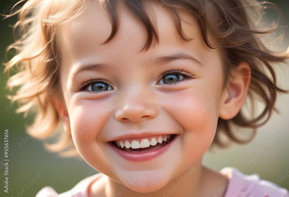 portrait of a smiling little girl portrait of a smiling little girl