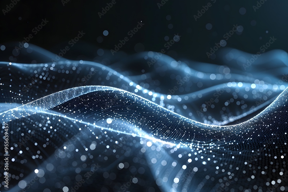 Ethereal Waves of Light: A Digital Landscape of Particles and Motion Ethereal Waves of Light: A Digital Landscape of Particles and Motion