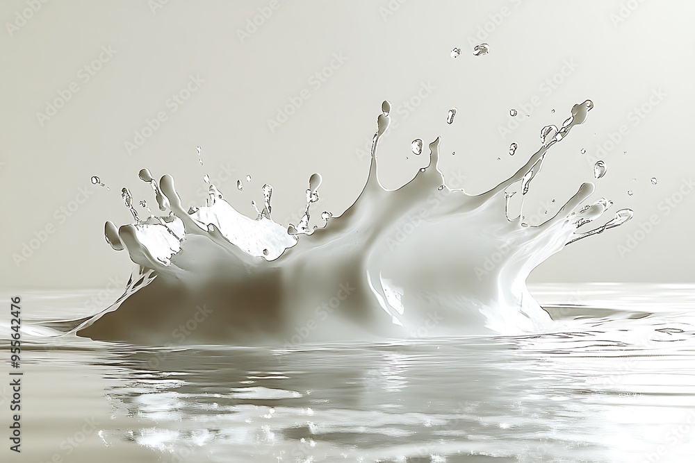 A solitary splash of white paint on a smooth surface, minimalist composition. A solitary splash of white paint on a smooth surface, minimalist composition.