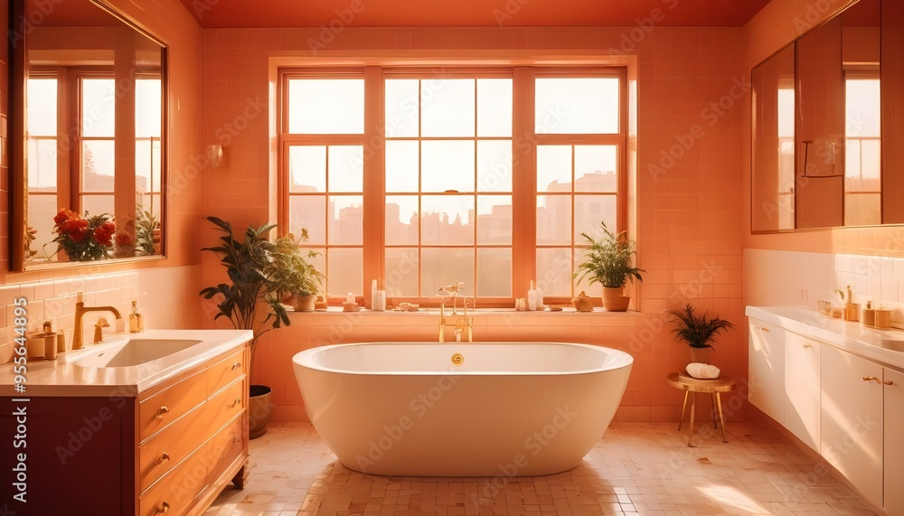 Photo interior modern design room 3d illustration Photo interior modern design room 3d illustration