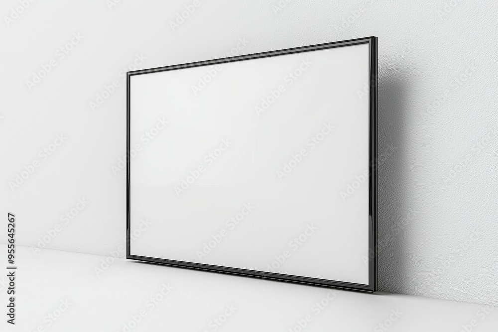 TV screen mockup on isolated background created with Generative AI TV screen mockup on isolated background created with Generative AI